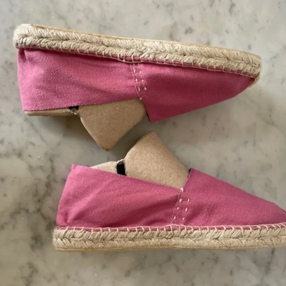 COSIDO A MANO Espadrille Loafers Size 36 Pink NWOT